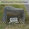 Decorative Outdoor Weather-Resistant Artistic Artificial Faux Stone Rock, Garden Patio Granite Grey Fiberglass Stone